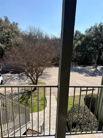 a view of a balcony