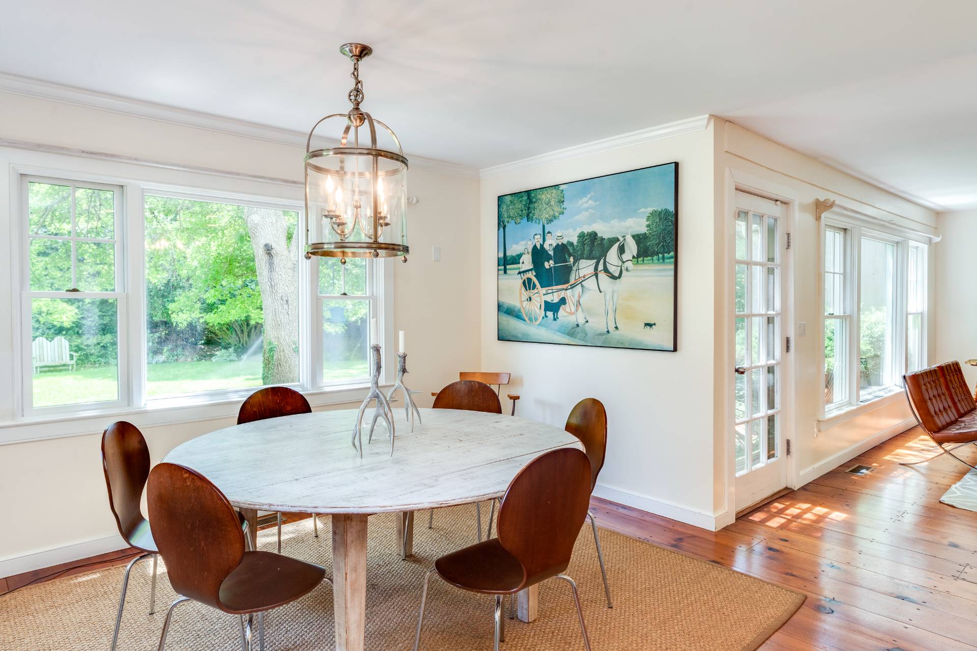 53 Hildreth Lane Bridgehampton, NY 11932 - Photo 16 of 37 a view of a dining room with furniture window and outside view