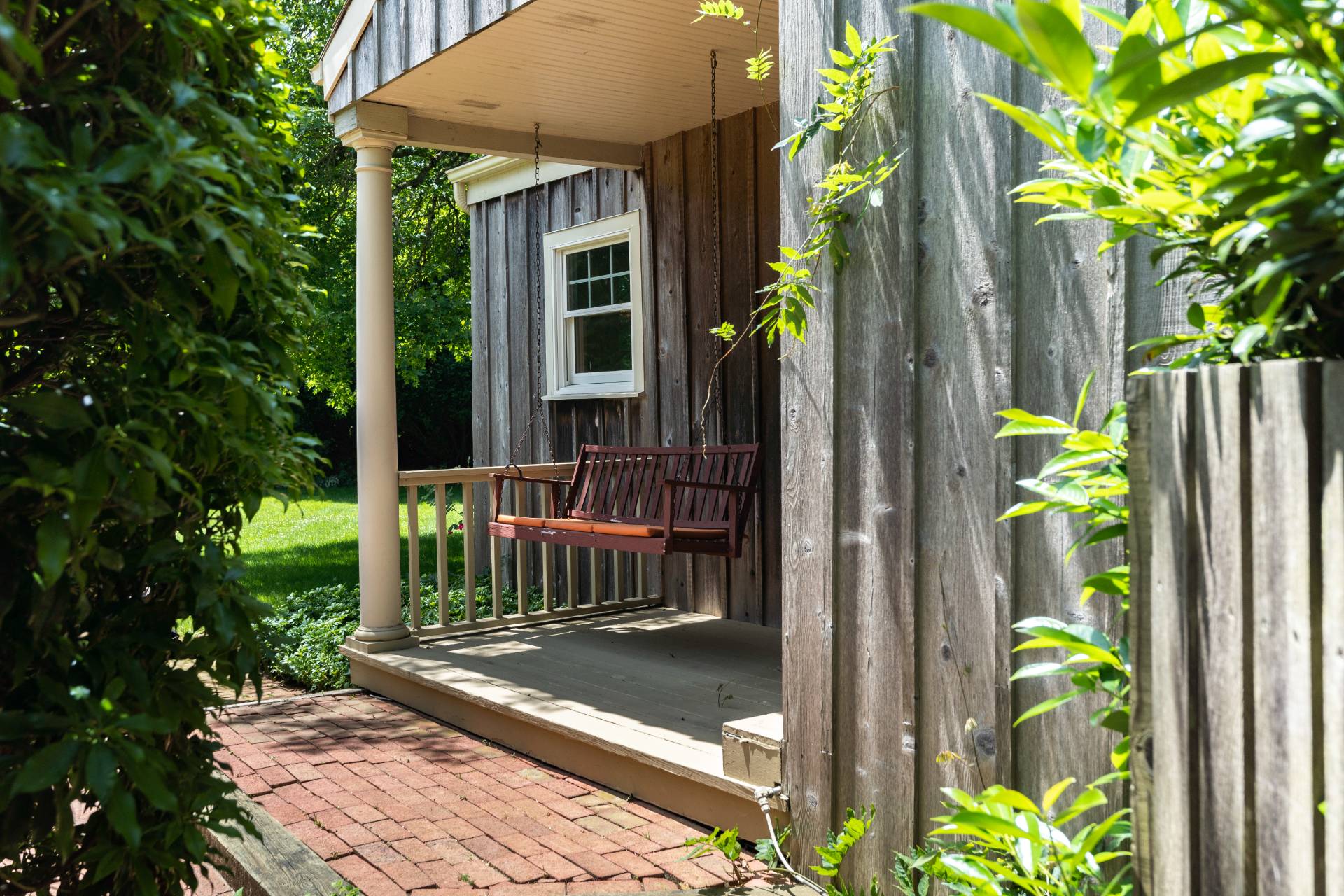 53 Hildreth Lane Bridgehampton, NY 11932 - Photo 8 of 37 a view of a porch with potted plants