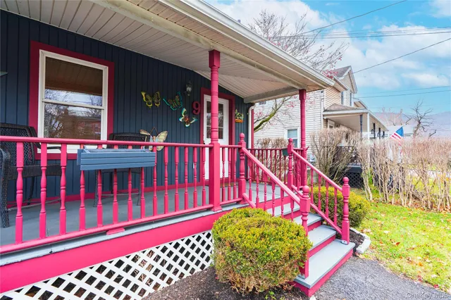a view of a city from a balcony
