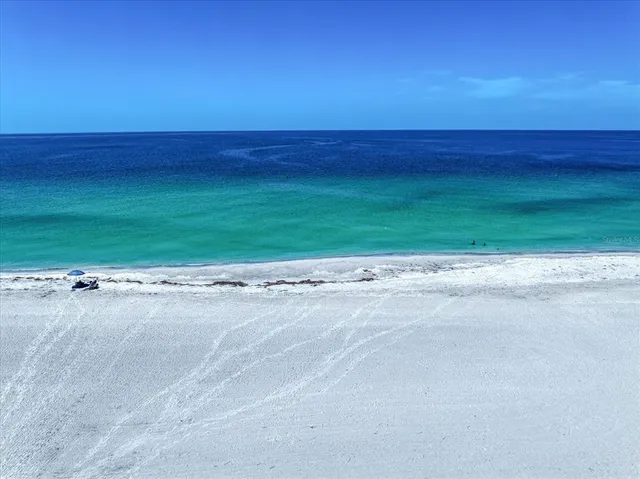 a view of a room with a ocean view