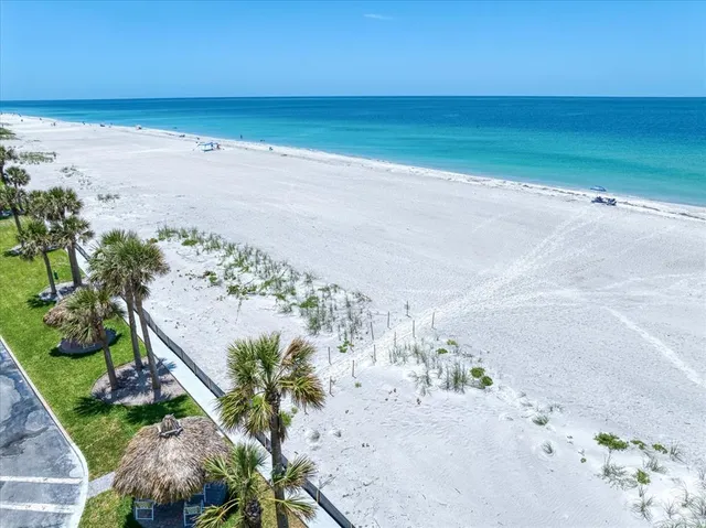 a view of an ocean beach