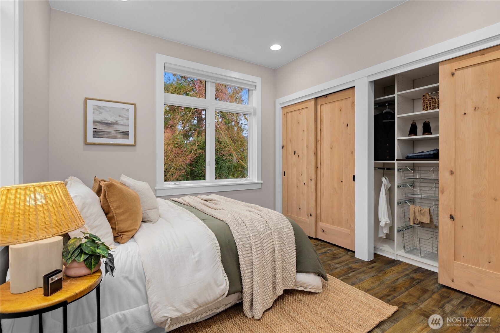 3773 Southwest Grayson Street Seattle, WA 98126 - Photo 21 of 40 a bedroom with a bed and a window