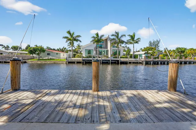 a view of a lake with houses