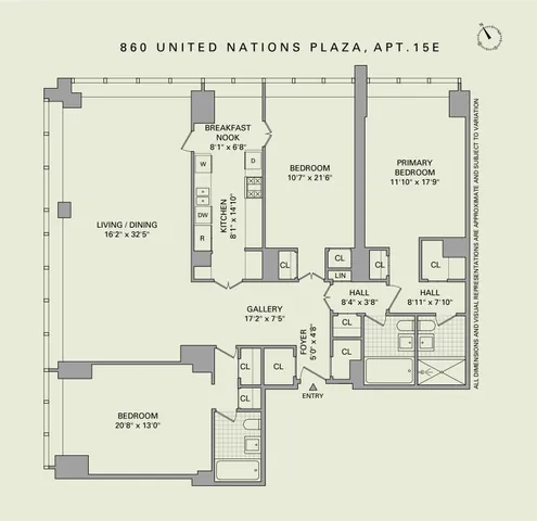 $1,950,000 | 860 United Nations Plaza, Unit 15E | Midtown East