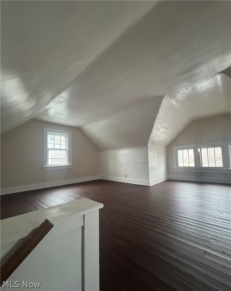 577 Rhodes Avenue Akron, OH 44307 - Photo 14 of 19 Additional living space featuring dark wood-type flooring