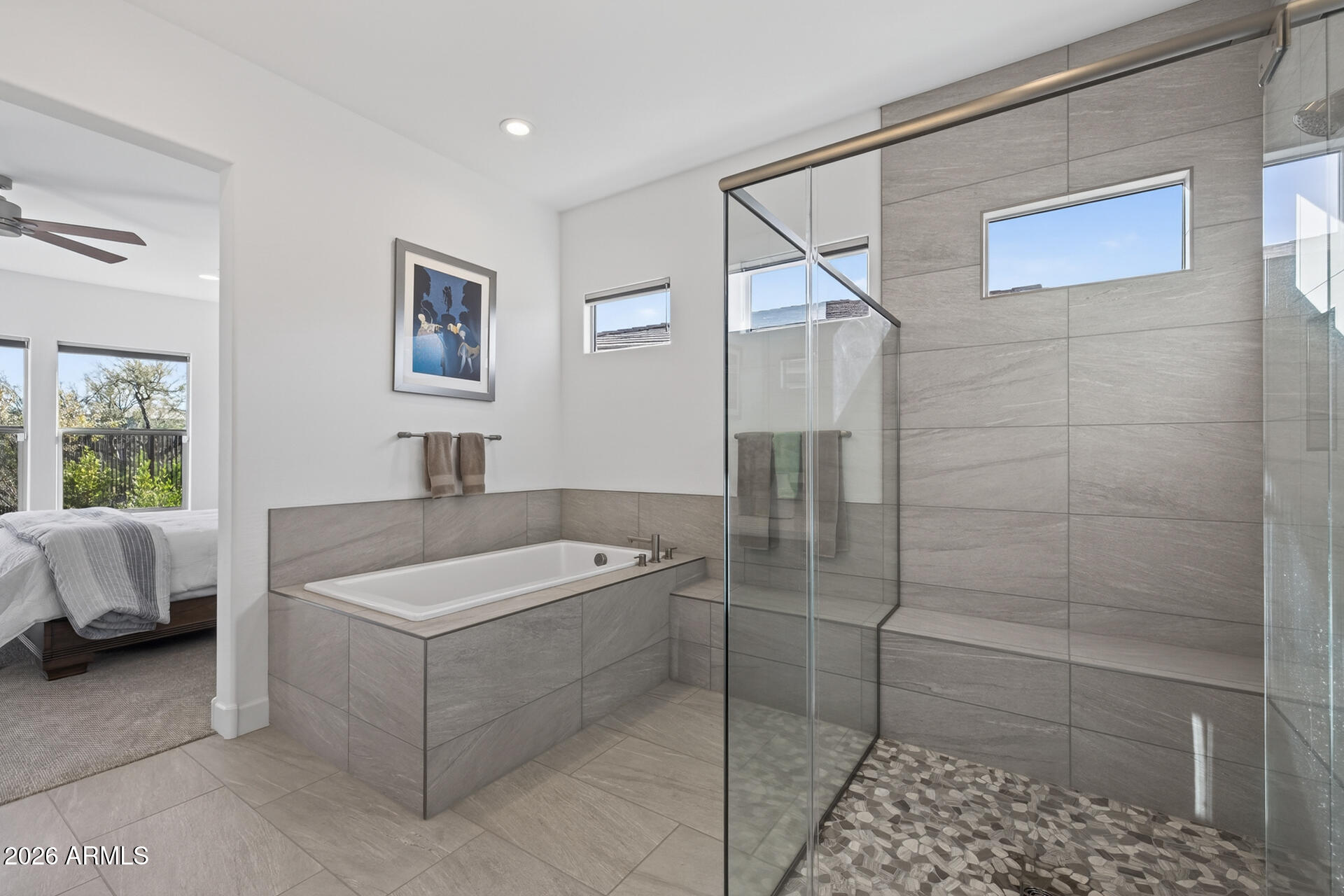 18205 East Juniper Oaks Drive Rio Verde, AZ 85263 - Photo 24 of 77 a bathroom with a sink a toilet and shower
