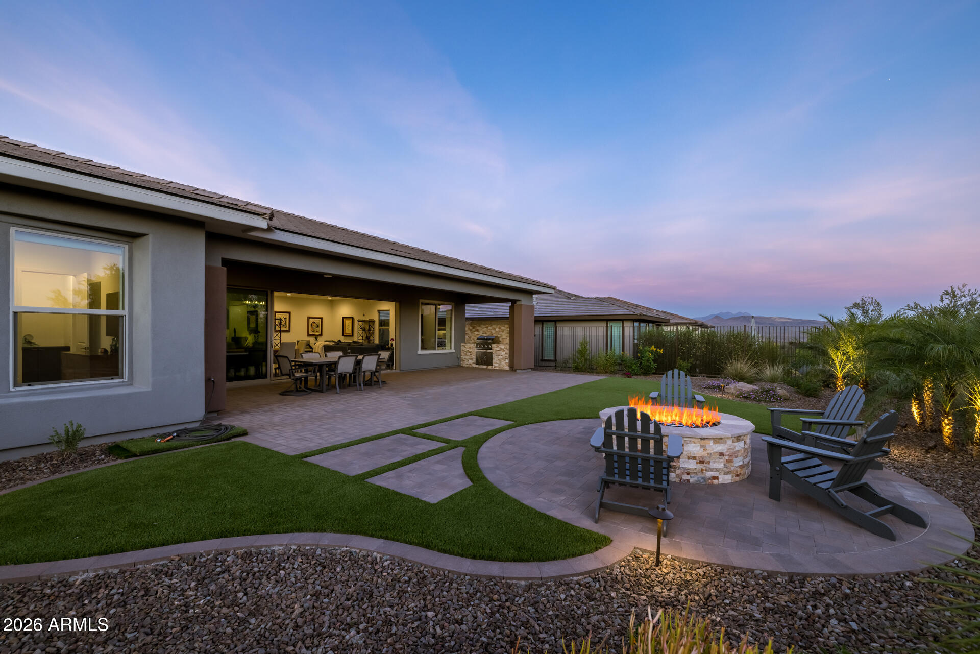 18205 East Juniper Oaks Drive Rio Verde, AZ 85263 - Photo 40 of 77 a view of a house with backyard porch and patio