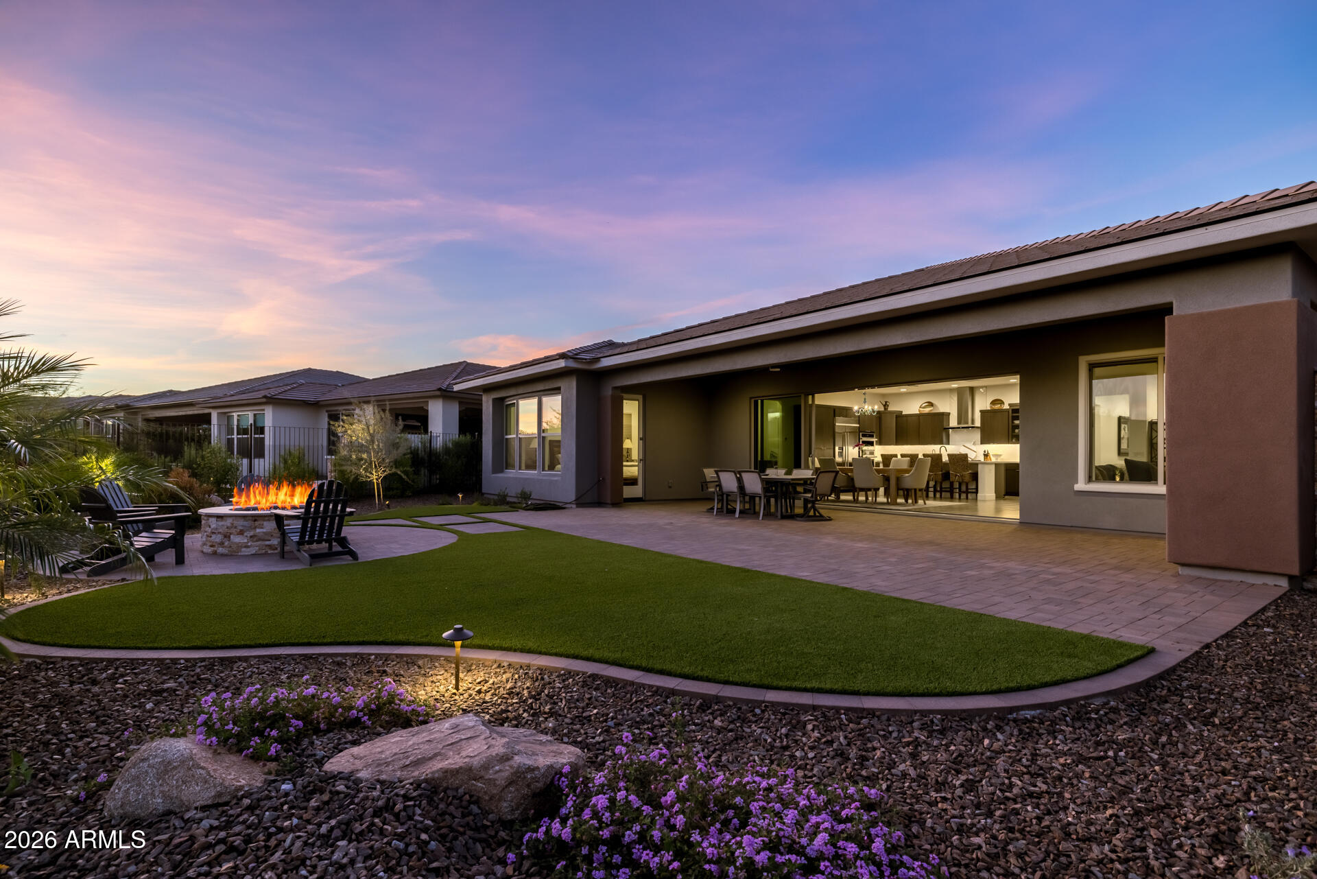 18205 East Juniper Oaks Drive Rio Verde, AZ 85263 - Photo 49 of 77 a view of a house with backyard space and sitting area