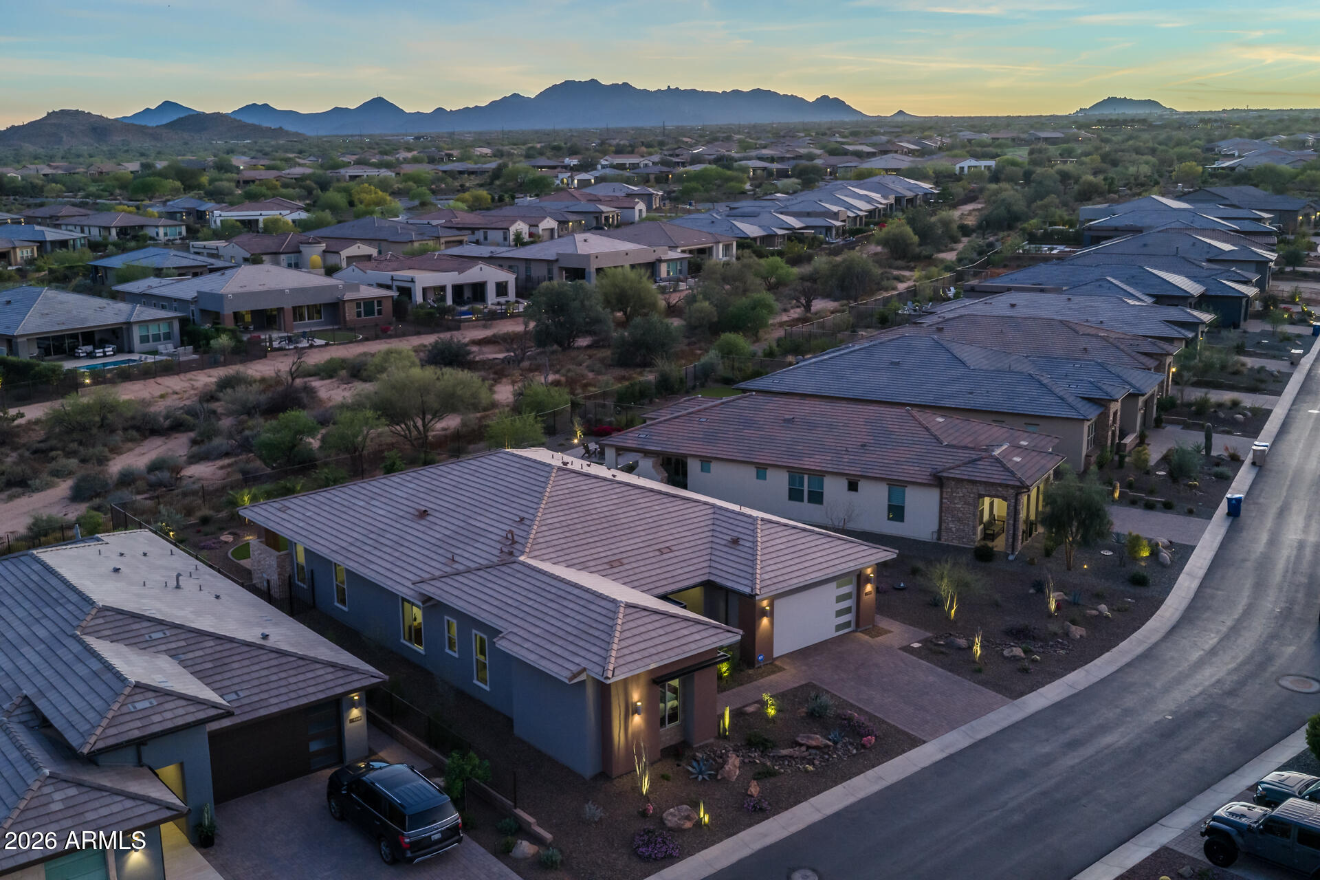 18205 East Juniper Oaks Drive Rio Verde, AZ 85263 - Photo 7 of 77 an aerial view of residential houses and outdoor space