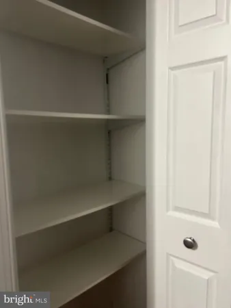 a close view of closet