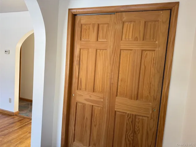 a view of front door