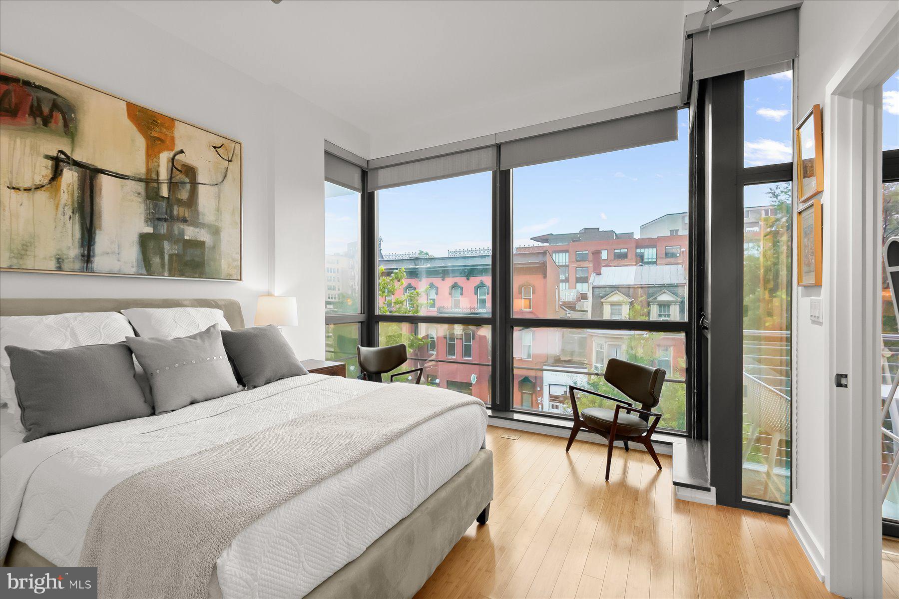 1413 P Street Northwest, Unit 301 Washington, DC 20005 - Photo 17 of 25 Sun-filled Primary Suite for relaxation