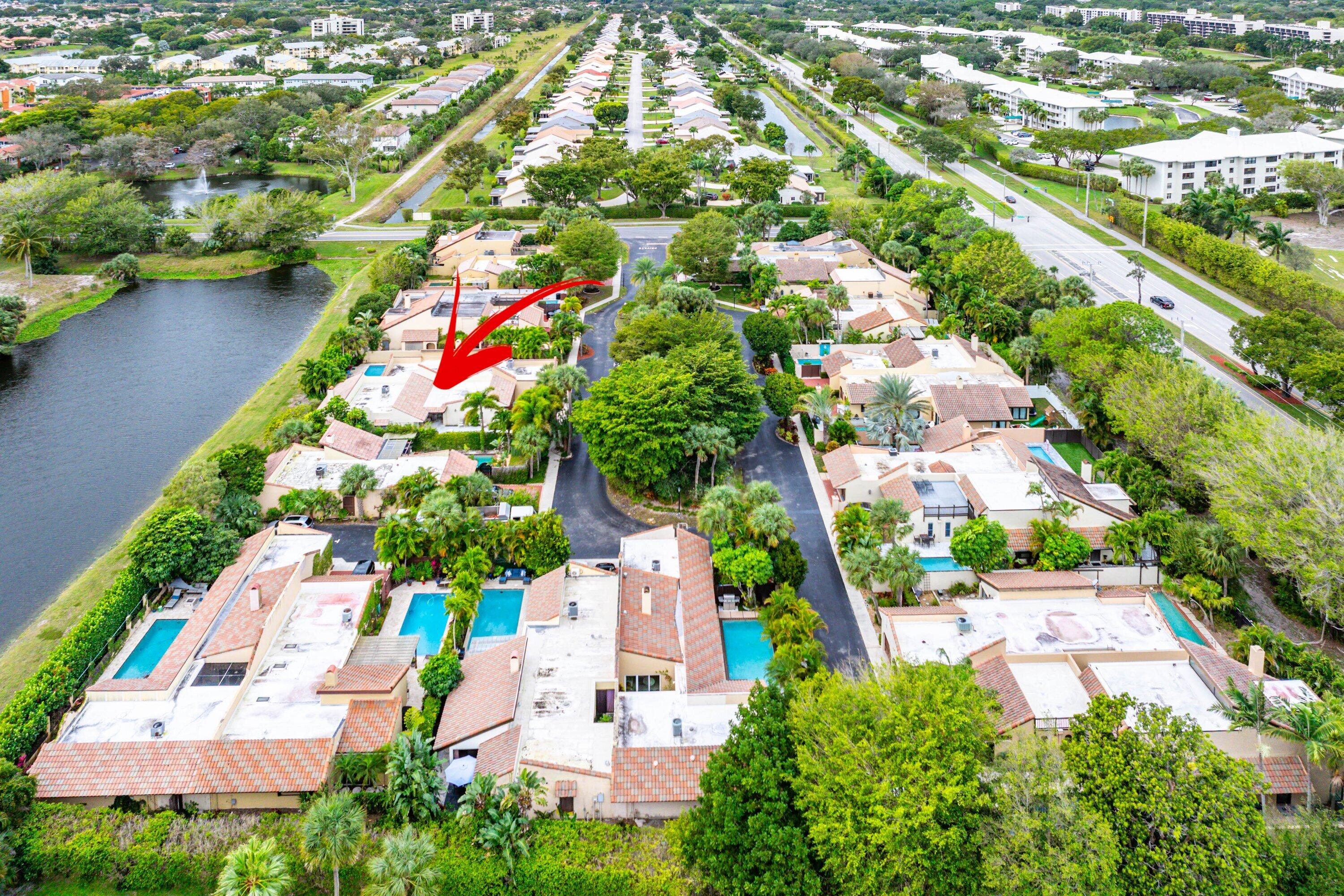 5926 Patio Drive Boca Raton, FL 33433 - Photo 33 of 33 an aerial view of residential houses with outdoor space and street view