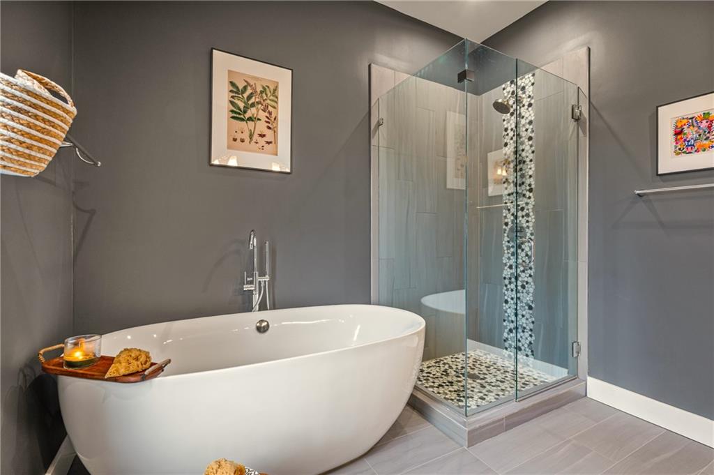 342 Harmar Street Pittsburgh, PA 15219 - Photo 15 of 30 Freestanding soaking tub positioned for quiet evenings, sculptural and serene.