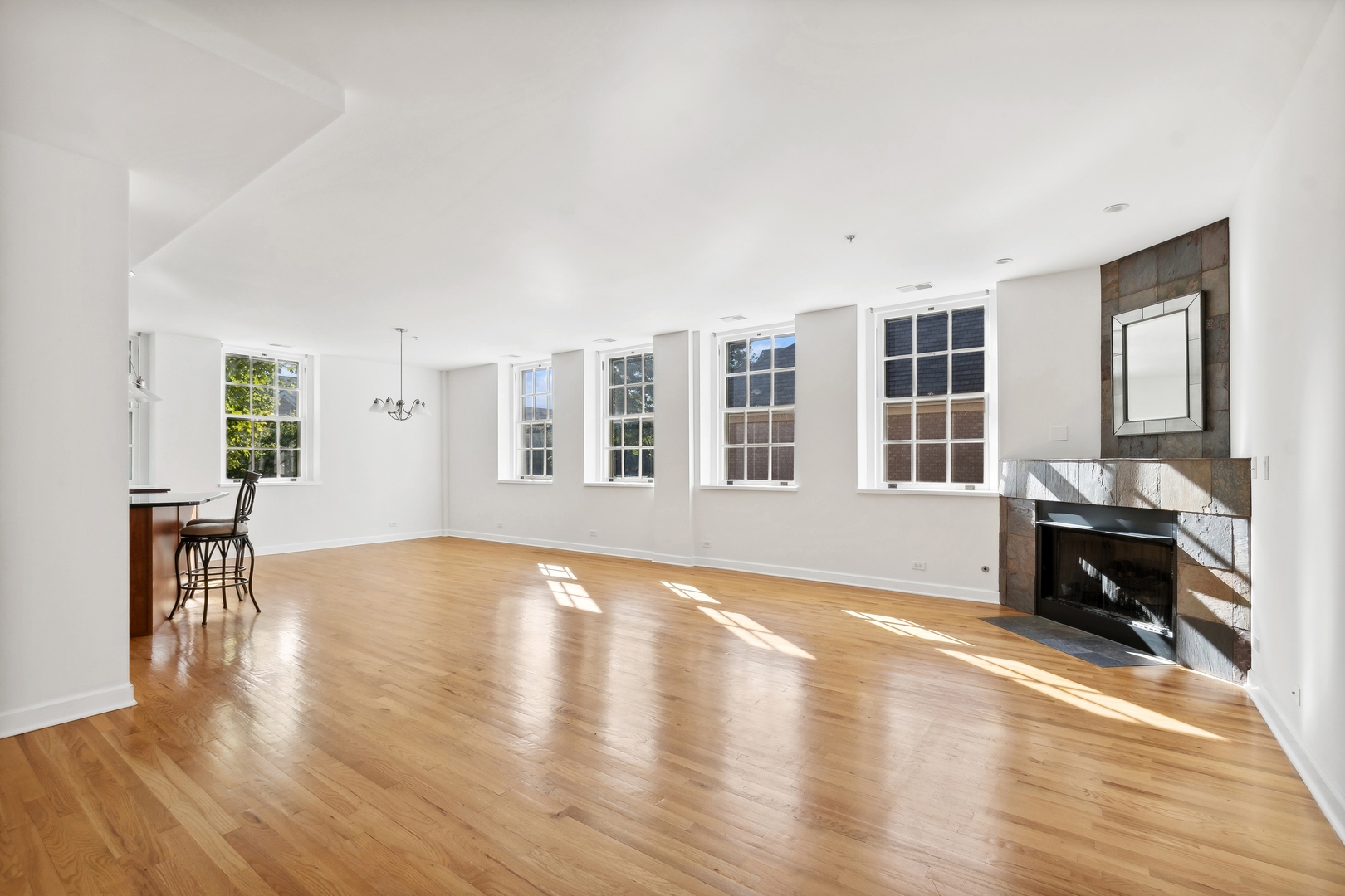 25 Ronan Road, Unit 106 Highwood, IL 60040 - Photo 4 of 14 a view of livingroom with furniture and wooden floor