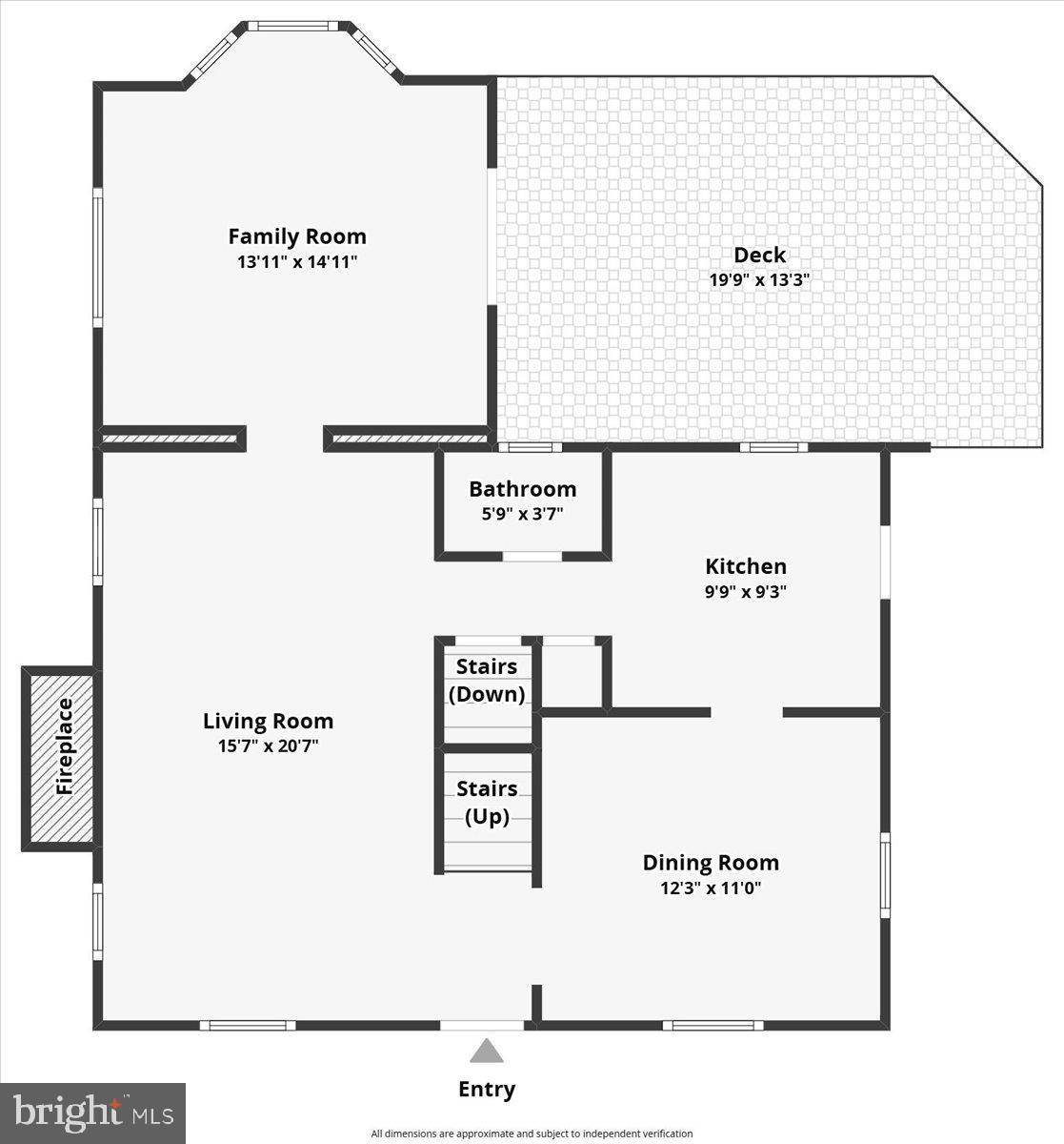 5902 Walton Road Bethesda, MD 20817 - Photo 61 of 63 Main level floor plan