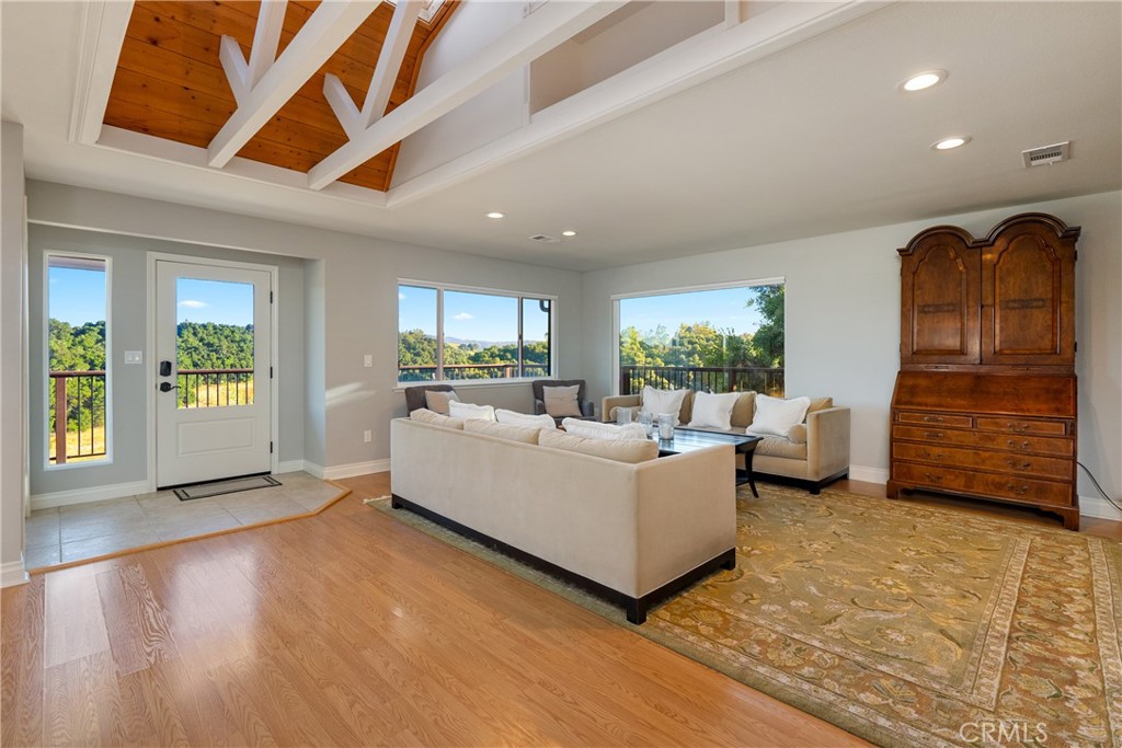 115 Booker Road Templeton, CA 93465 - Photo 34 of 76 a living room with furniture and wooden floor