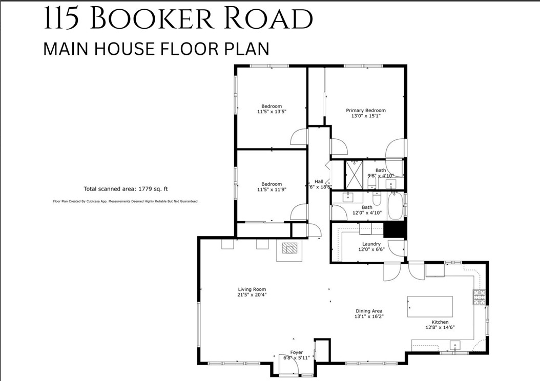 115 Booker Road Templeton, CA 93465 - Photo 75 of 76 Main House Floor Plan
