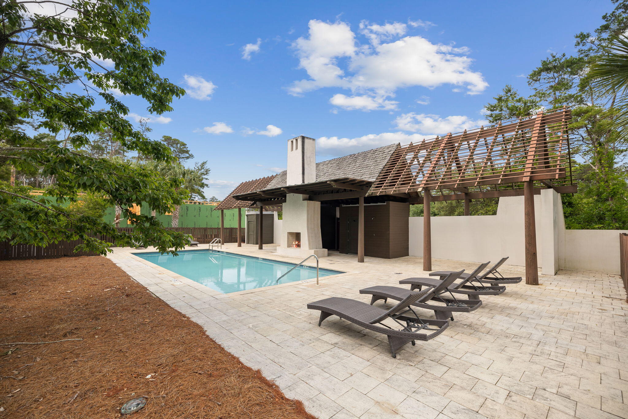 107 Pine Cone Inlet Beach Inlet Beach, FL 32461 - Photo 24 of 24 a view of a house with swimming pool and sitting area