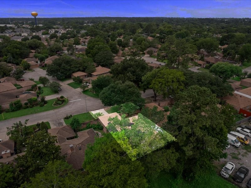 6631 Ambler Drive Spring, TX 77379 - Photo 16 of 37 an aerial view of a houses with a yard