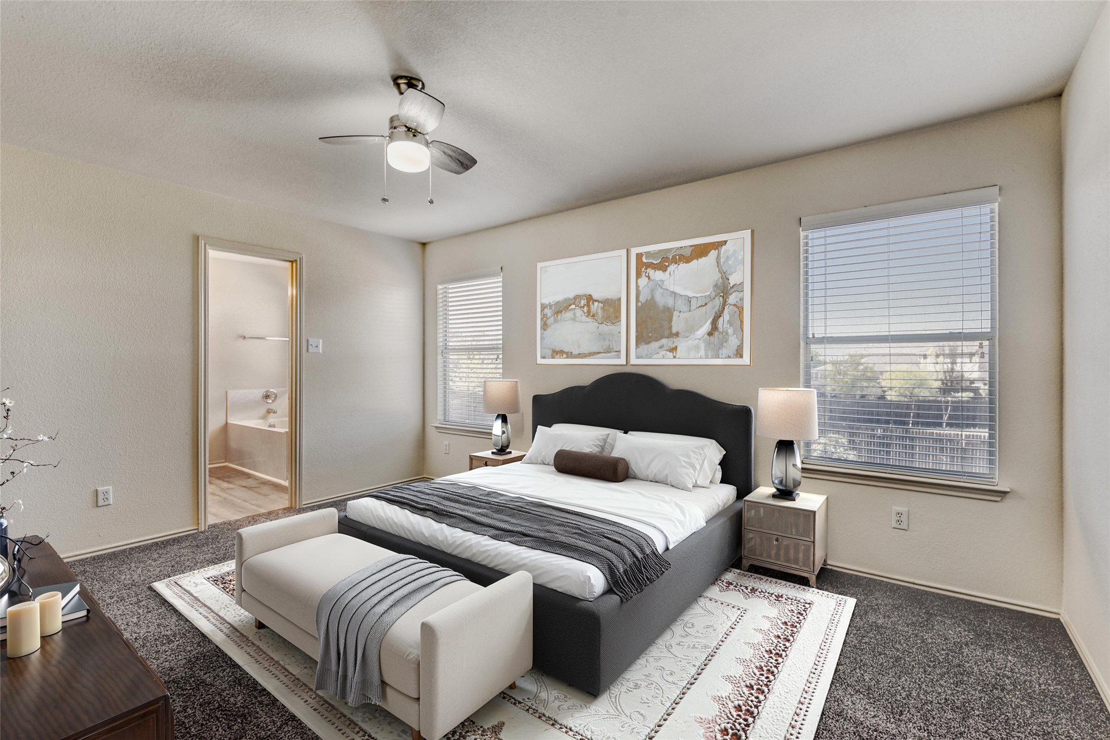 14716 Lipton Lane Pflugerville, TX 78660 - Photo 3 of 26 a bedroom with a large bed and a window