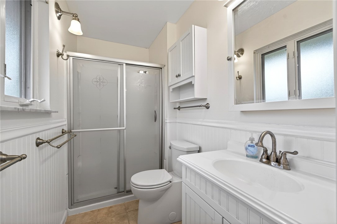 543 West Krepps Road Xenia, OH 45385 - Photo 21 of 41 Primary bathroom has walk-in shower and nicely updated, super clean and fresh.