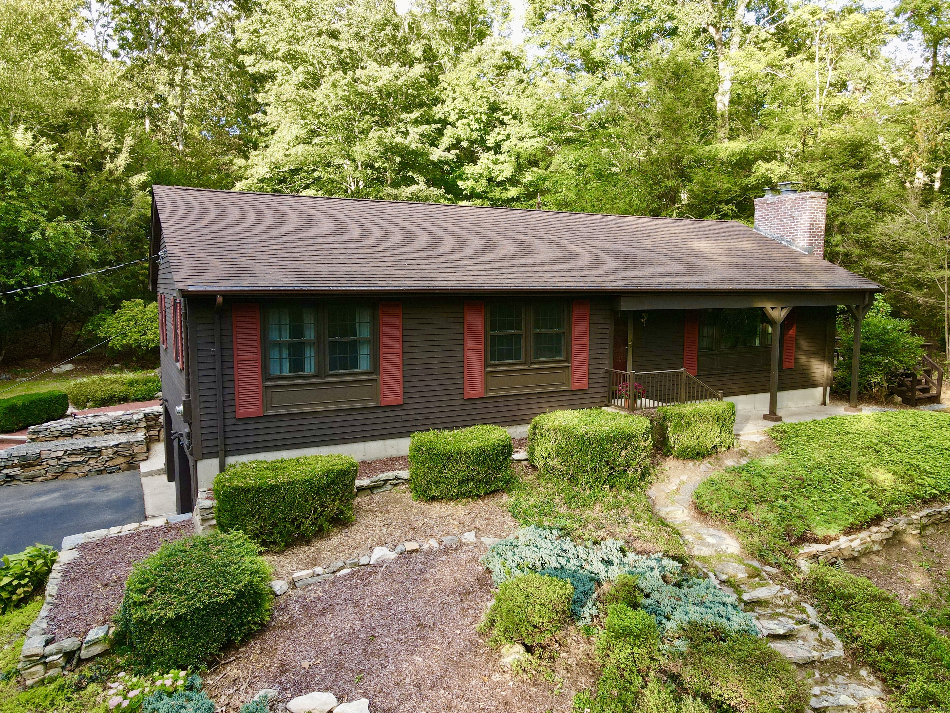 a house view with a outdoor space