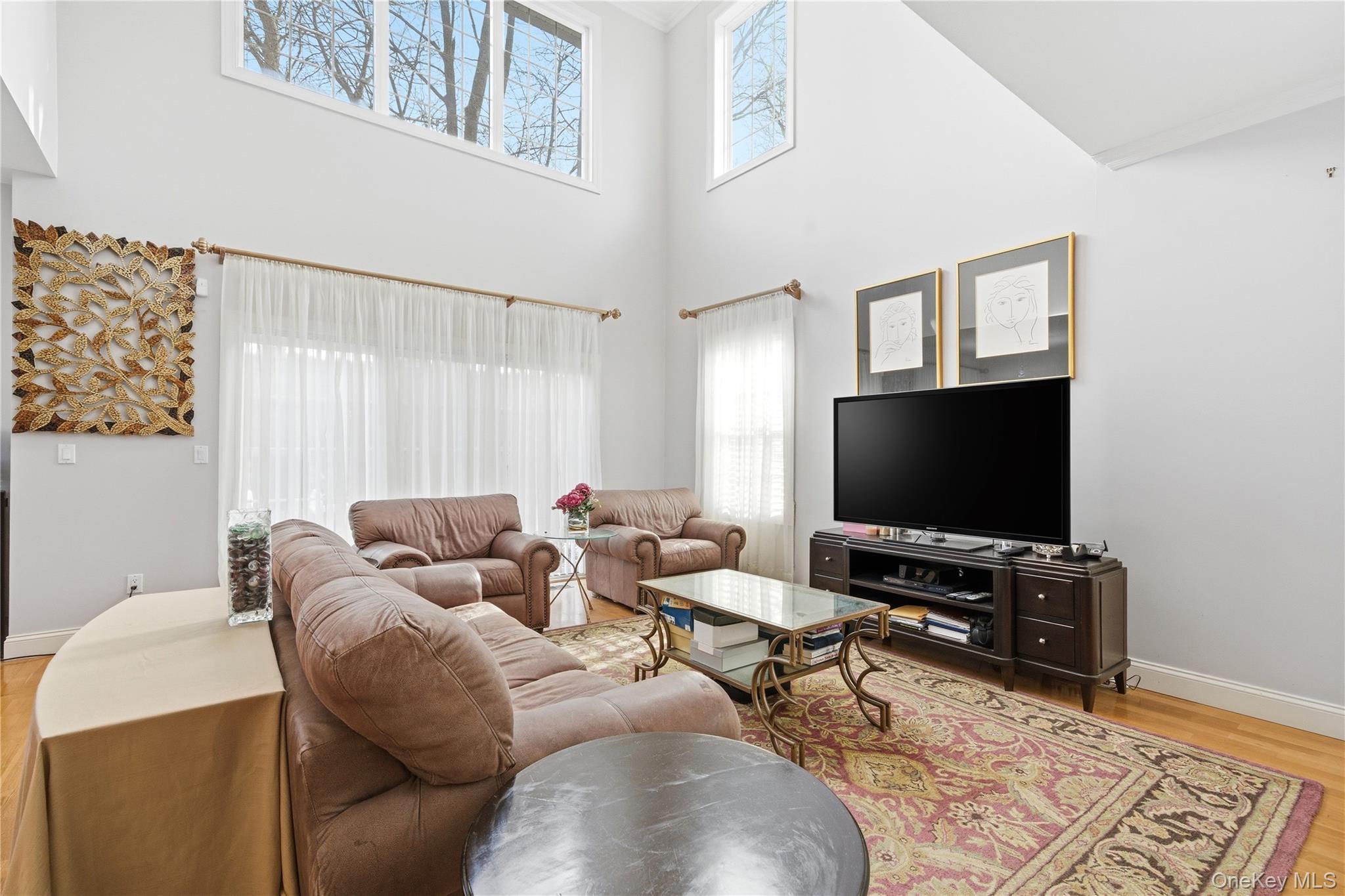 307 Medea Way Central Islip, NY 11722 - Photo 8 of 33 a living room with furniture and a flat screen tv