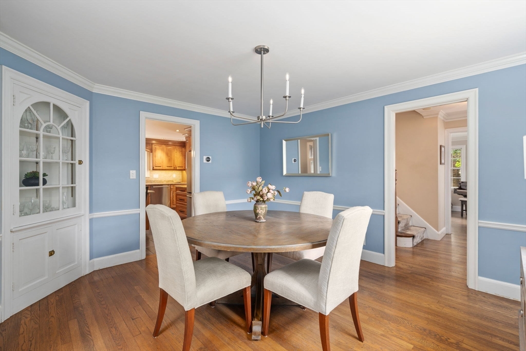 16 Bailey Lane Dedham, MA 02026 - Photo 14 of 40 a view of a dining room with furniture window and wooden floor