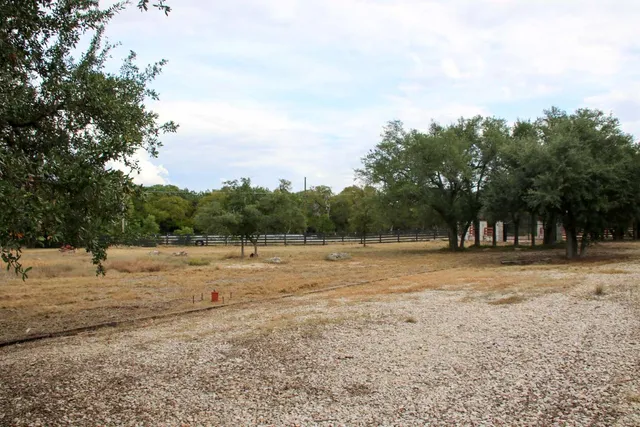a view of road with trees