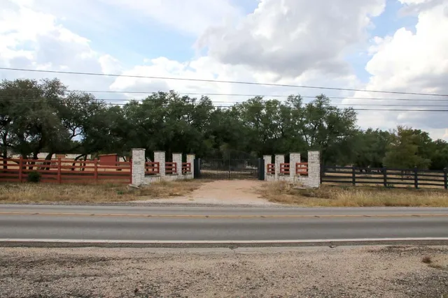 a view of street with houses