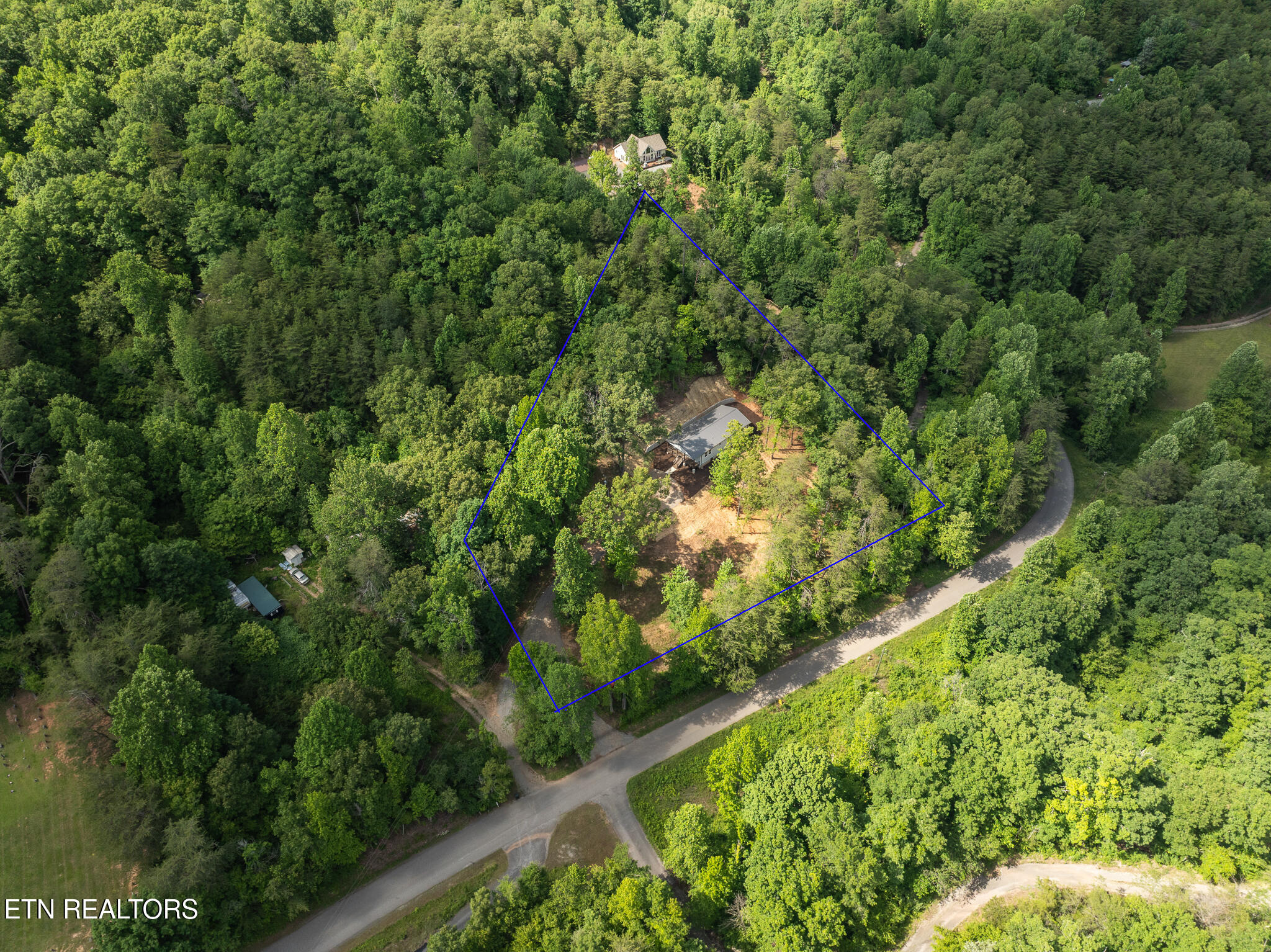 6917 4 Mile Road Maryville, TN 37803 - Photo 21 of 23 Drone Boundary Line