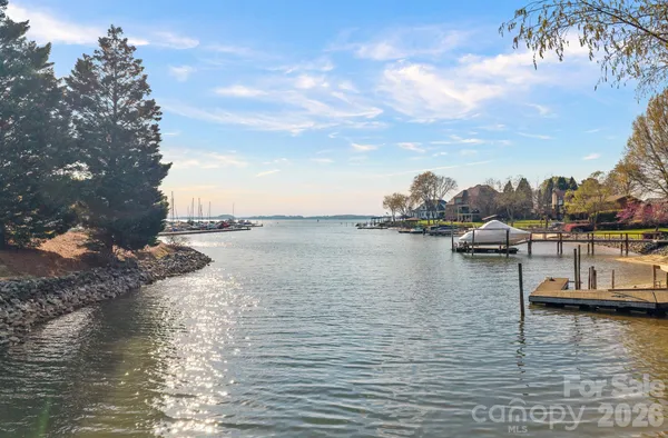 a view of ocean with boats
