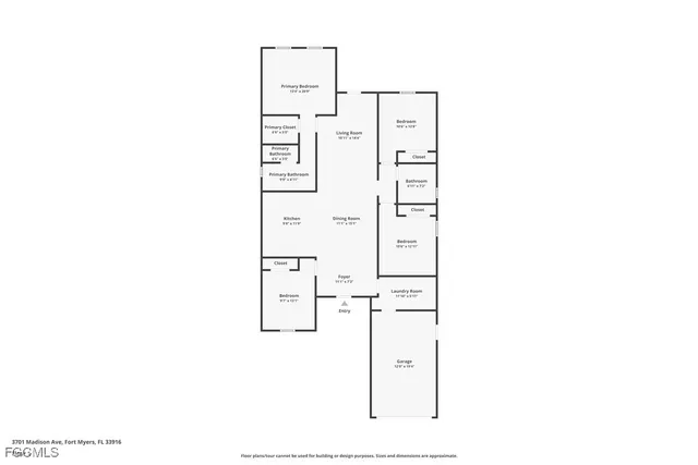 $359,900 | 3701 Madison Avenue, Fort Myers, FL 33916