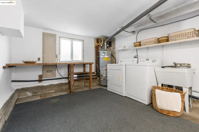 a room with storage and utility
