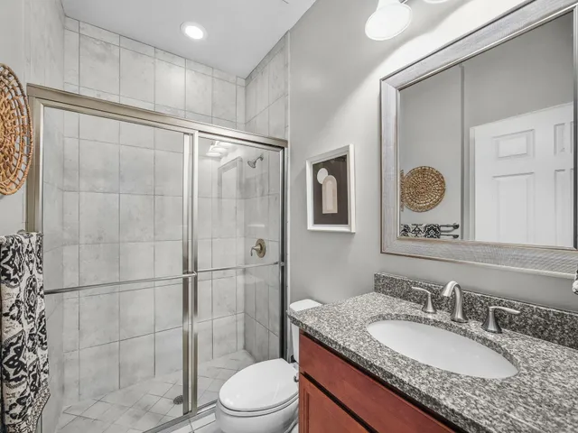 a view of a backyard with sitting area and furniture