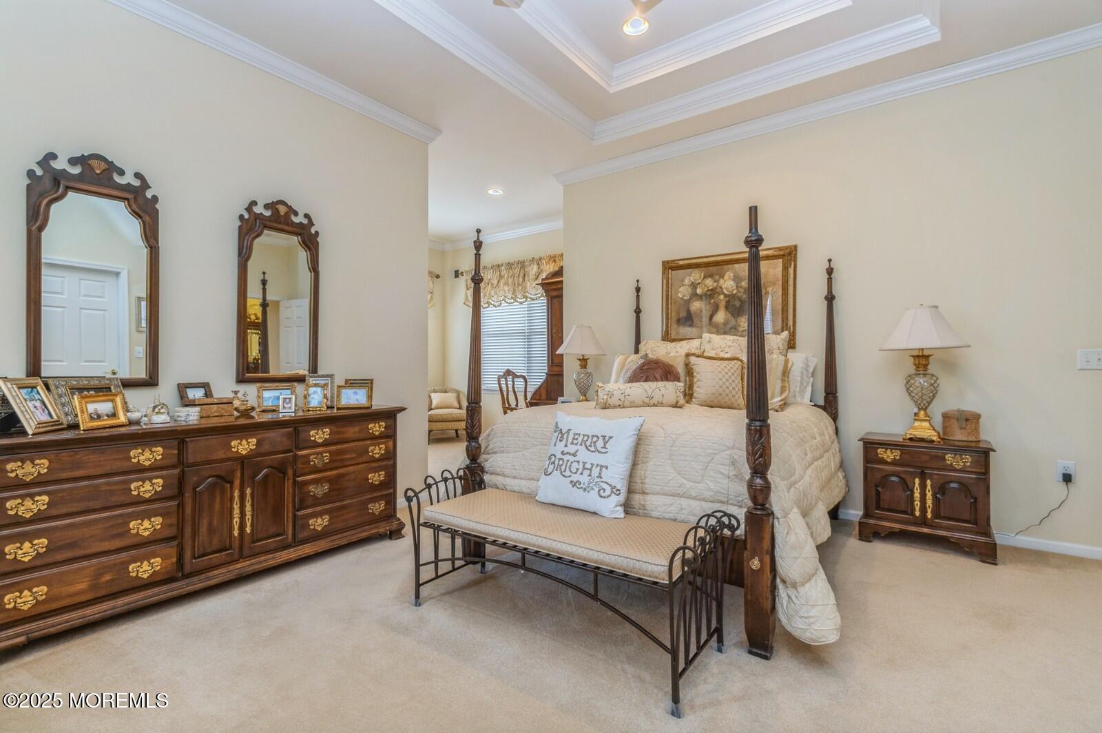 15 Eagleswood Drive Waretown, NJ 08758 - Photo 19 of 27 a bedroom with a bed and dresser with mirror