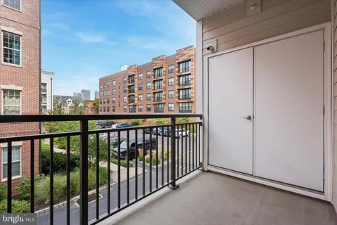 a view of a balcony from a balcony