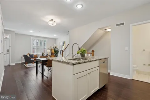 a view of living room and dining room