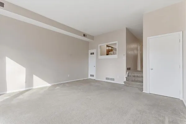 a view of an empty room