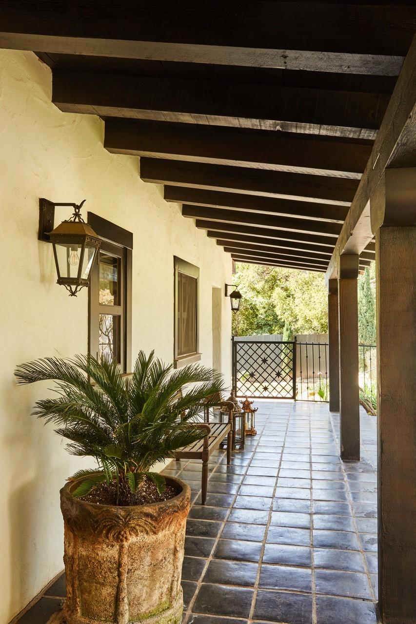 660 El Bosque Road Montecito, CA 93108 - Photo 26 of 34 a view of a porch with seating space