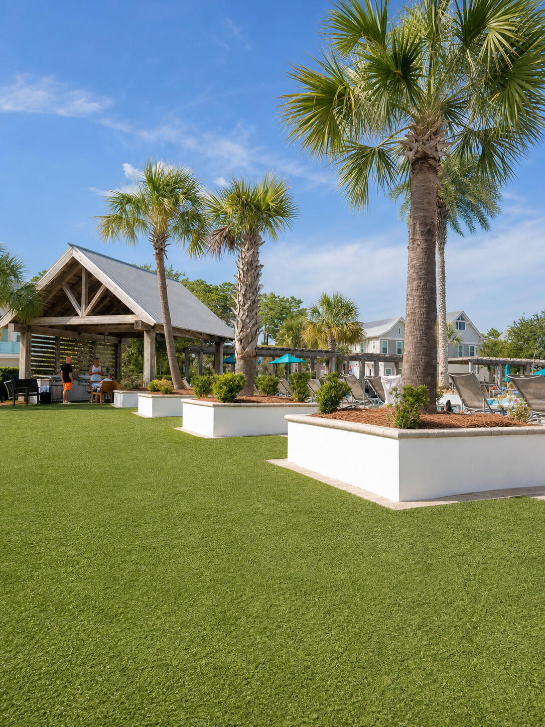 197 Milestone Drive, Unit C Inlet Beach, FL 32461 - Photo 25 of 37 Pool side grill area