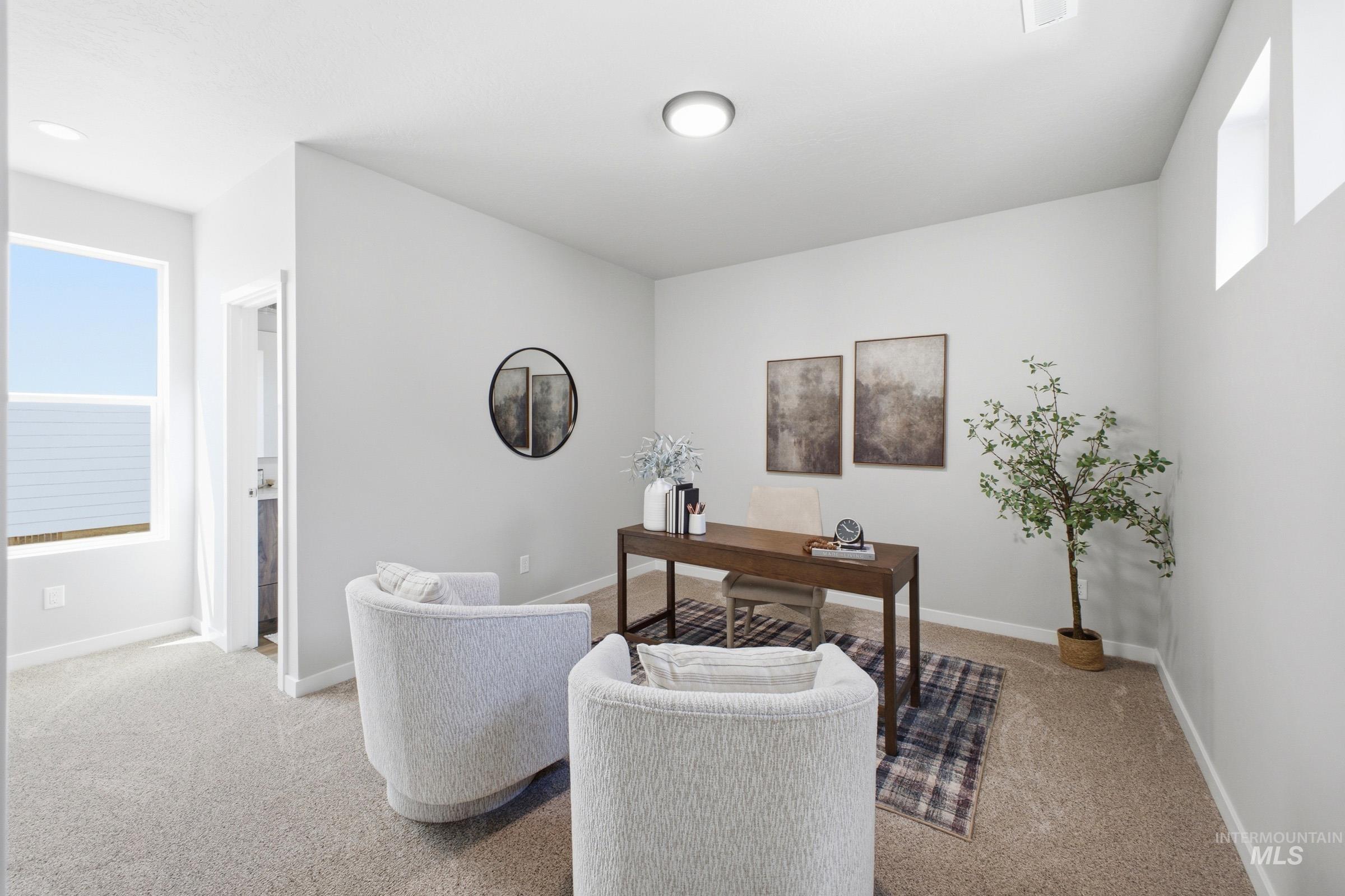 1645 Dyer Street Middleton, ID 83644 - Photo 29 of 31 Office area featuring healthy amount of natural light and light colored carpet