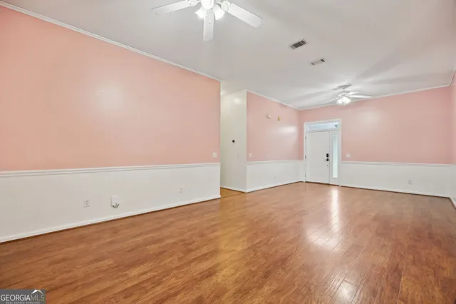 wooden floor in an empty room