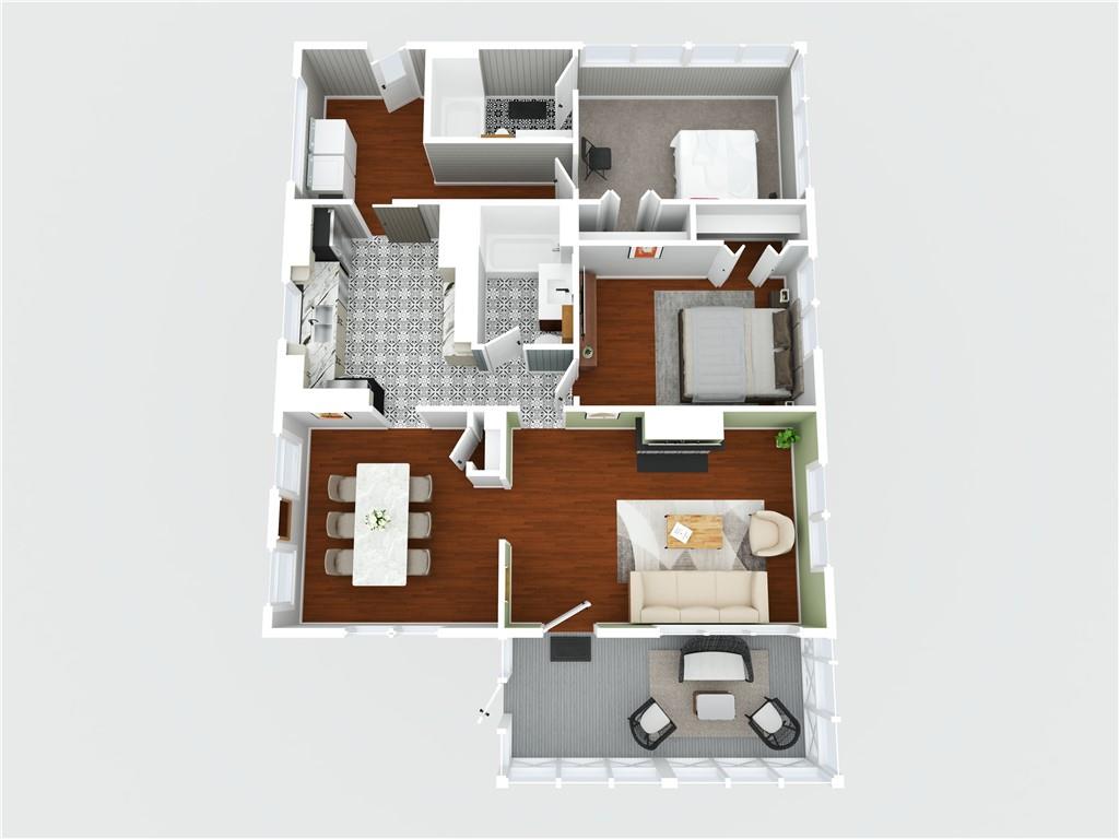 3116 Jackson Street Atlanta, GA 30354 - Photo 2 of 21 a living room with furniture and view of kitchen