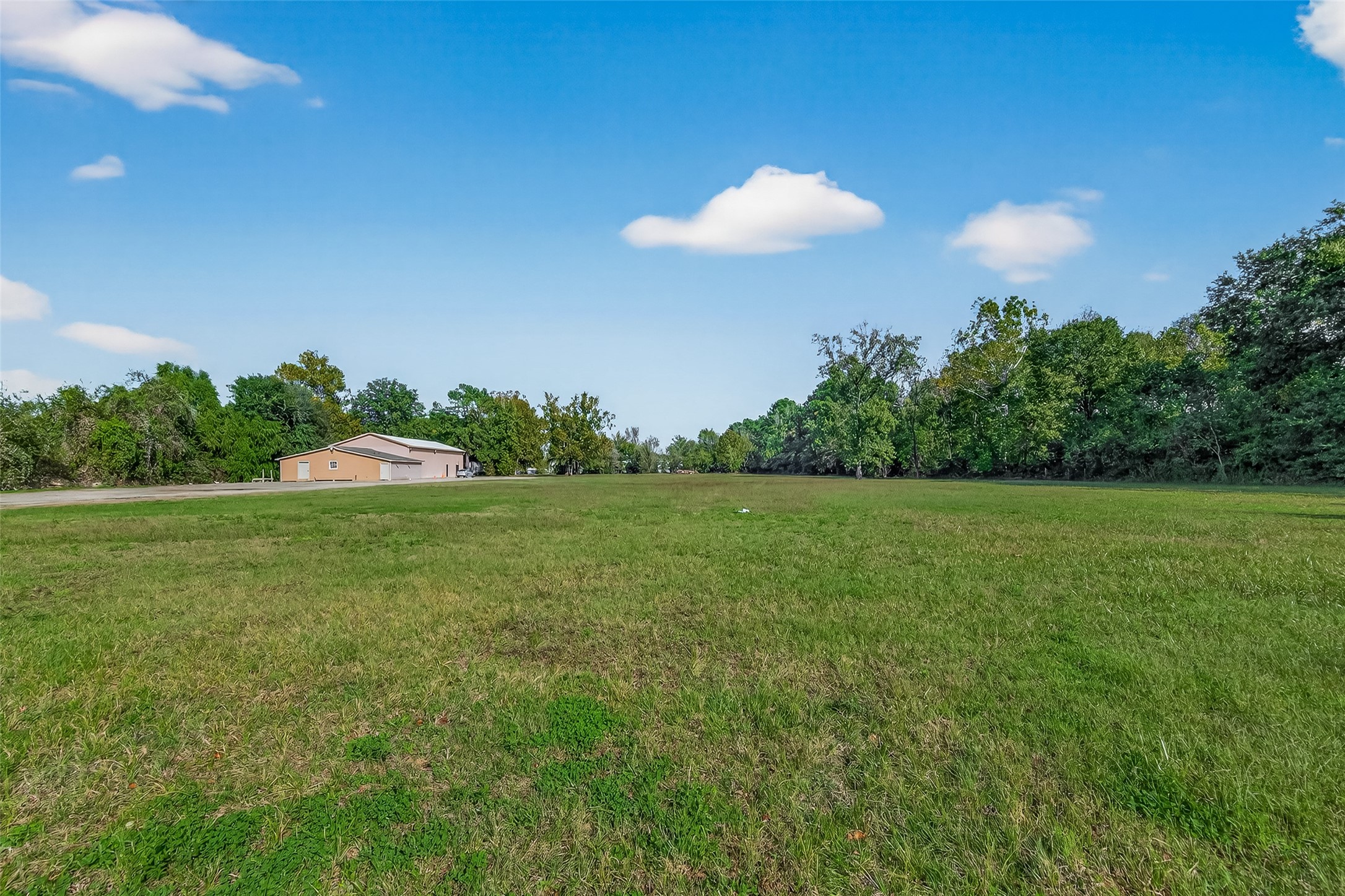 a view of a green field