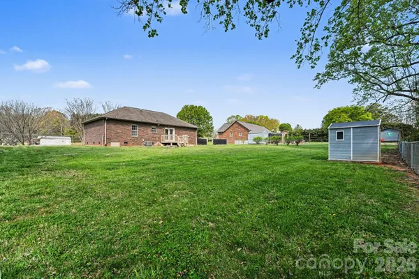 a house view with a garden space