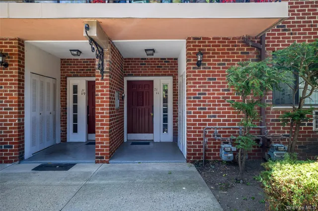 a view of front door of house