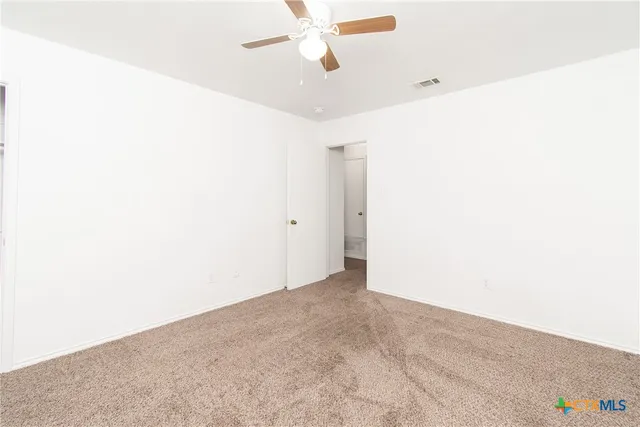 a view of an empty room